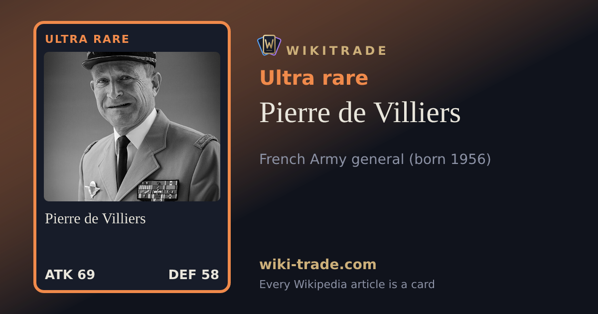 Pierre de Villiers — Ultra rare card