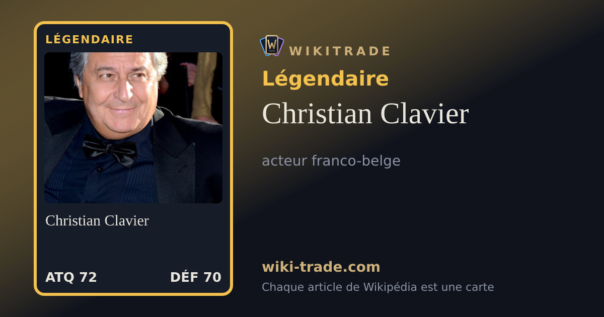 Christian Clavier — carte Légendaire