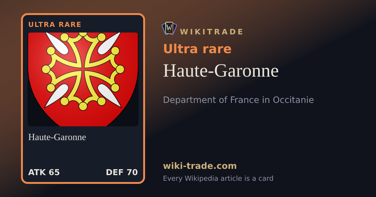 Haute-Garonne — Ultra rare card