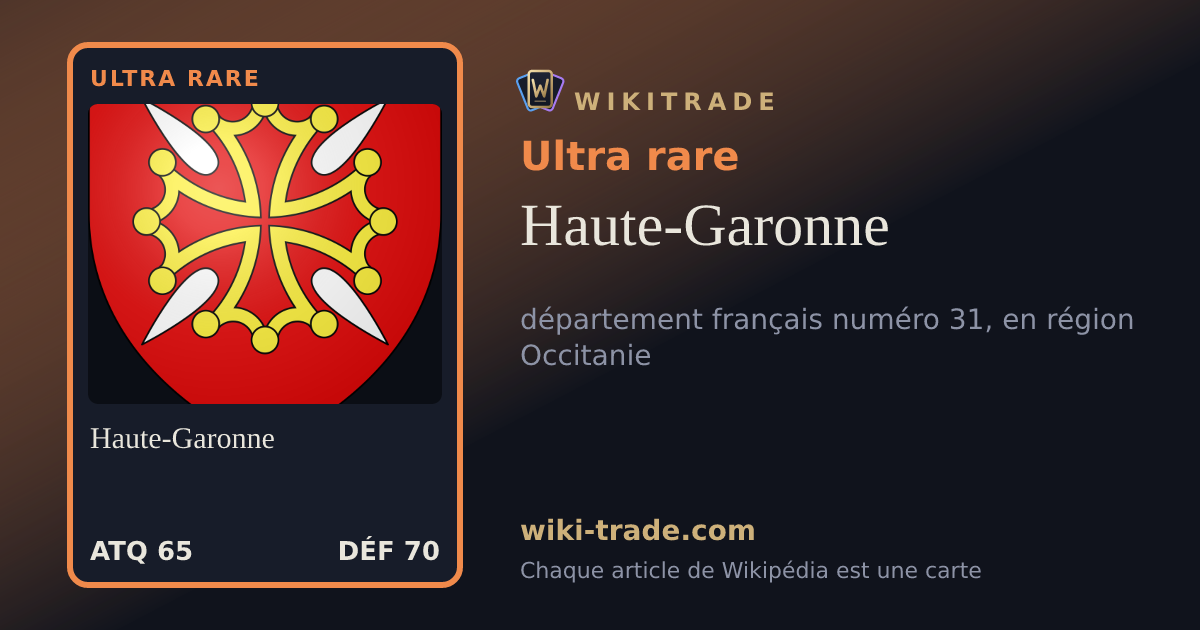 Haute-Garonne — carte Ultra rare