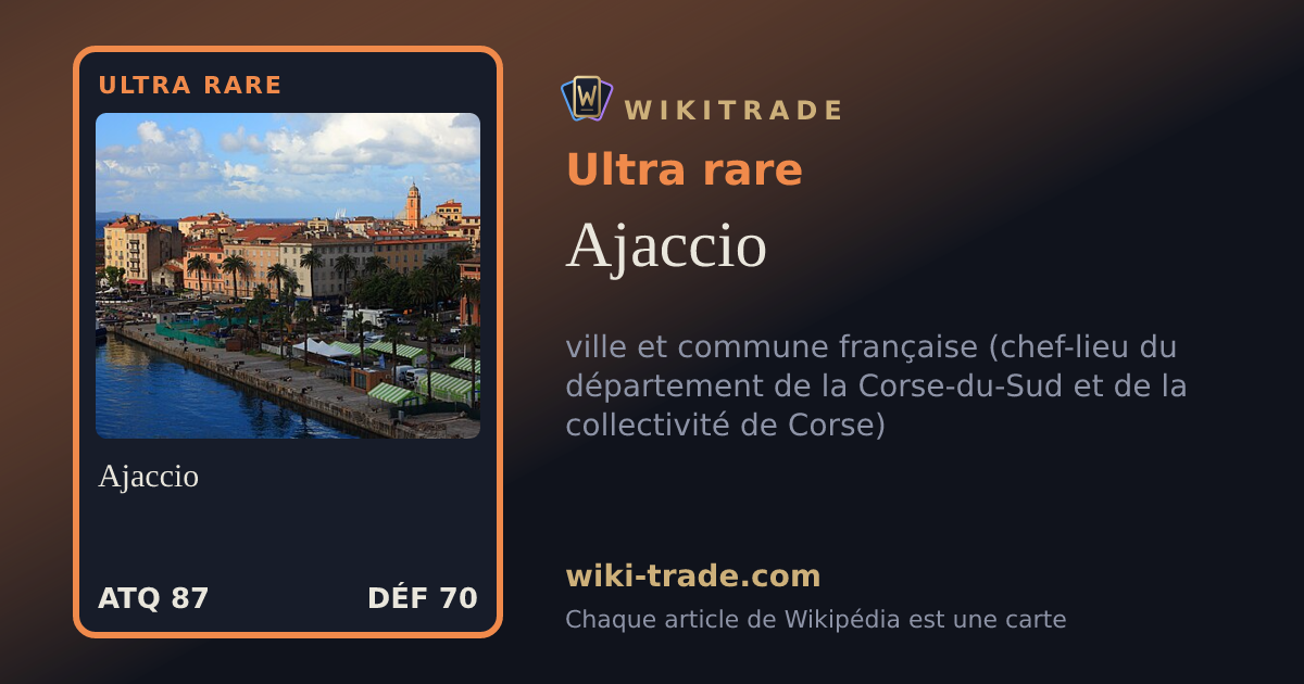Ajaccio — carte Ultra rare