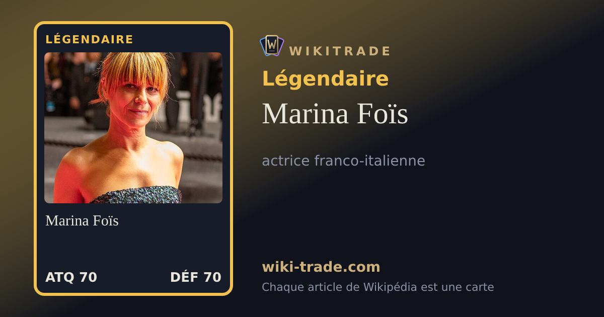 Marina Foïs — carte Légendaire