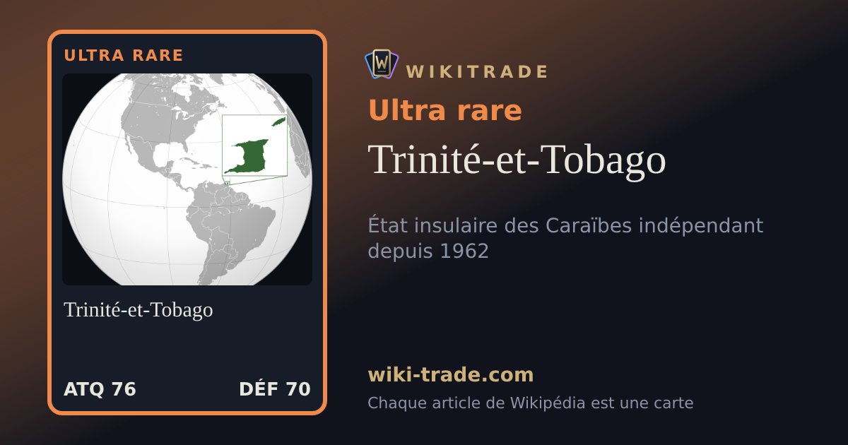 Trinité-et-Tobago — carte Ultra rare