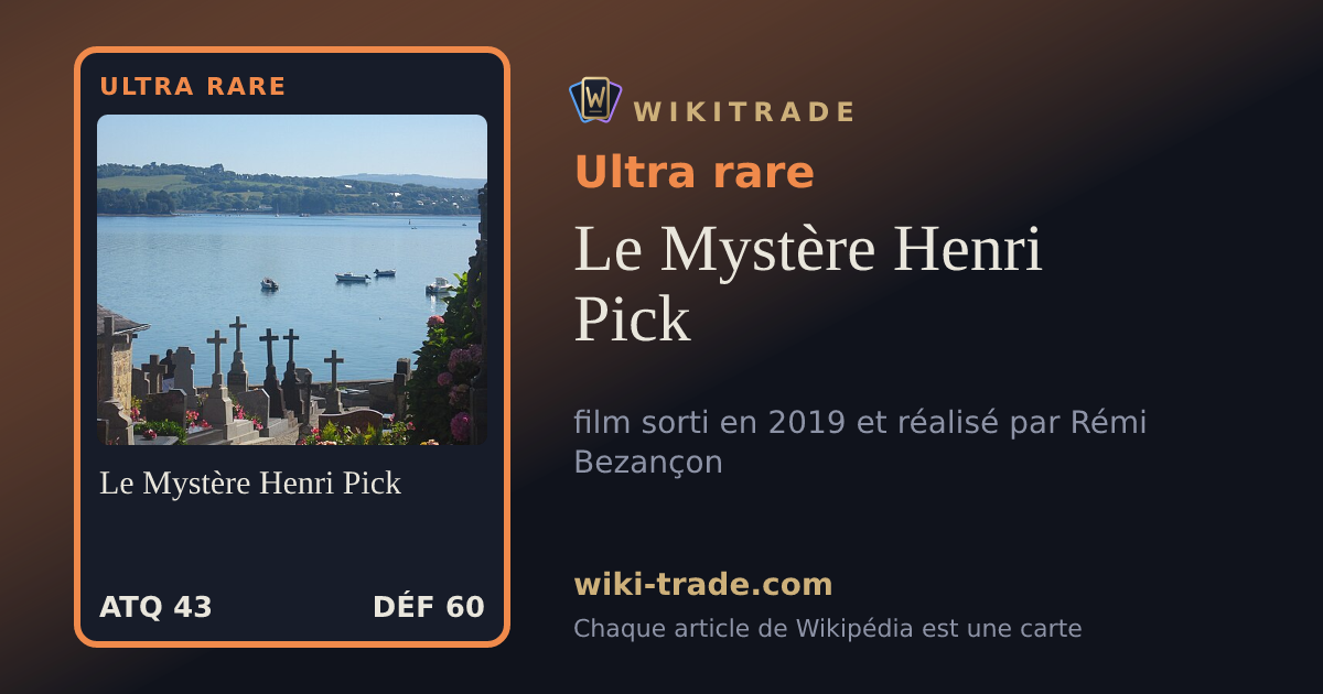 Le Mystère Henri Pick — carte Ultra rare
