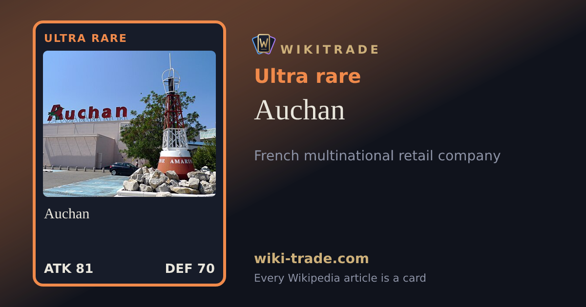 Auchan — Ultra rare card