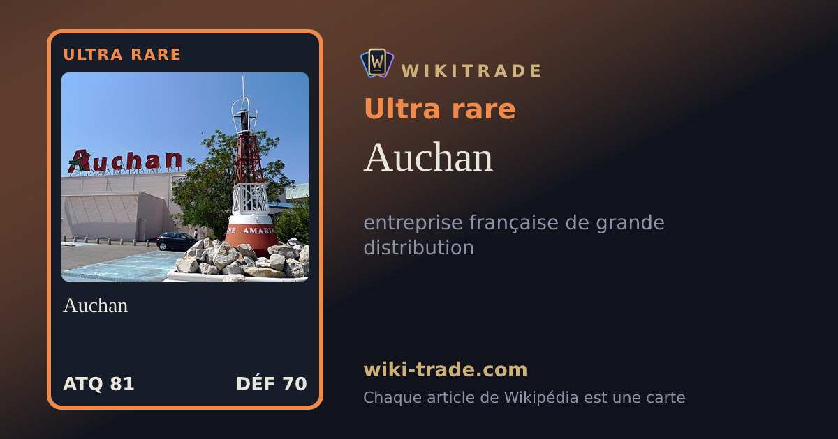 Auchan — carte Ultra rare