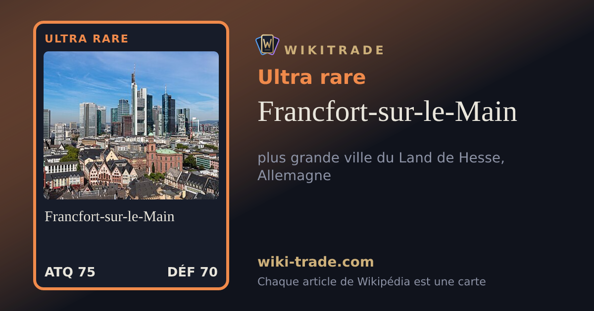 Francfort-sur-le-Main — carte Ultra rare