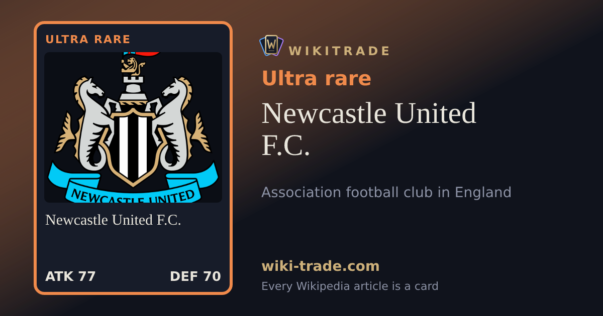 Newcastle United F.C. — Ultra rare card