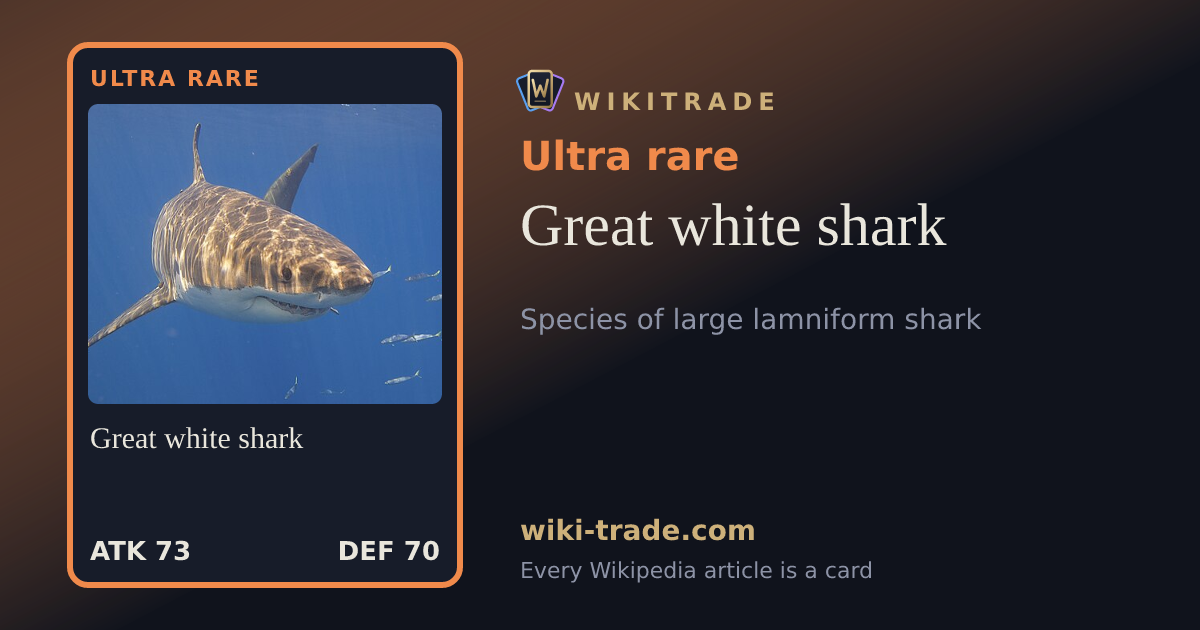 Great white shark — Ultra rare card