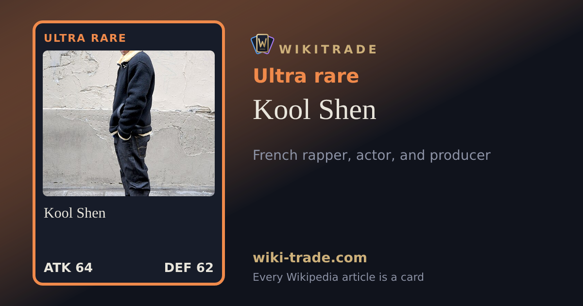 Kool Shen — Ultra rare card