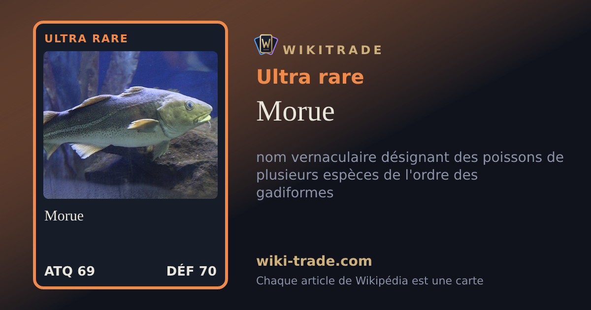 Morue — carte Ultra rare