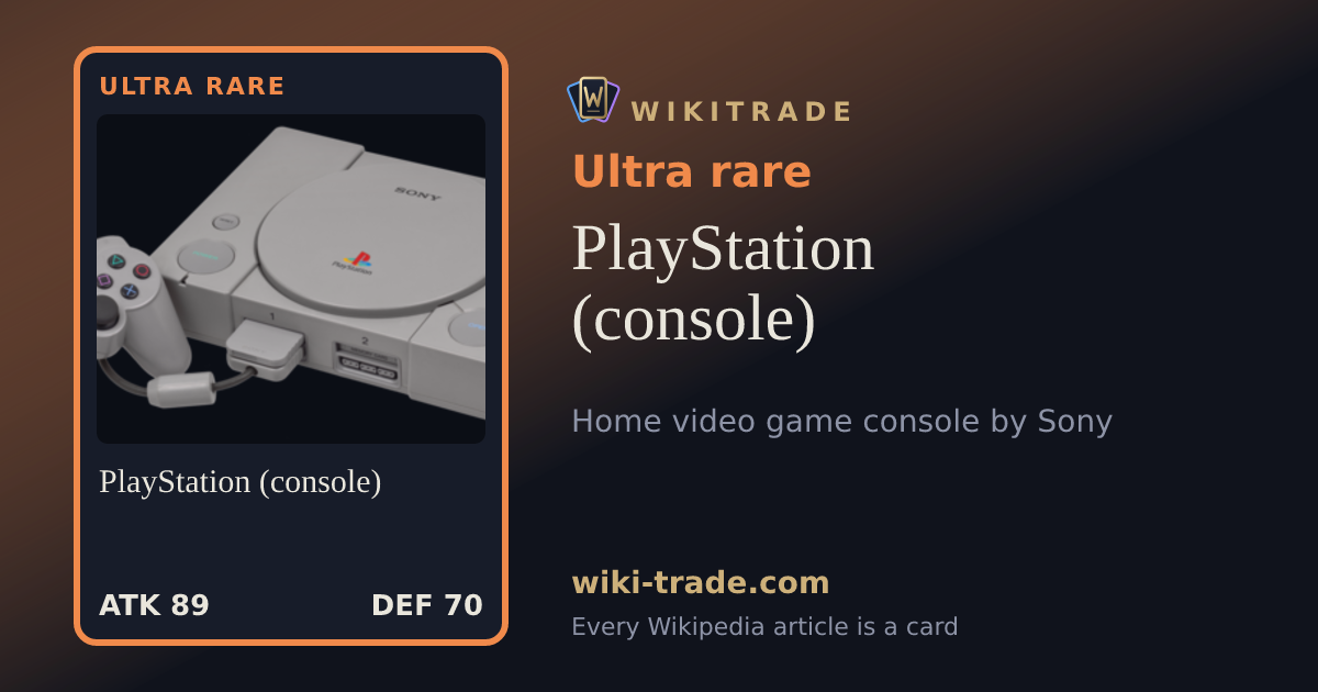 PlayStation (console) — Ultra rare card