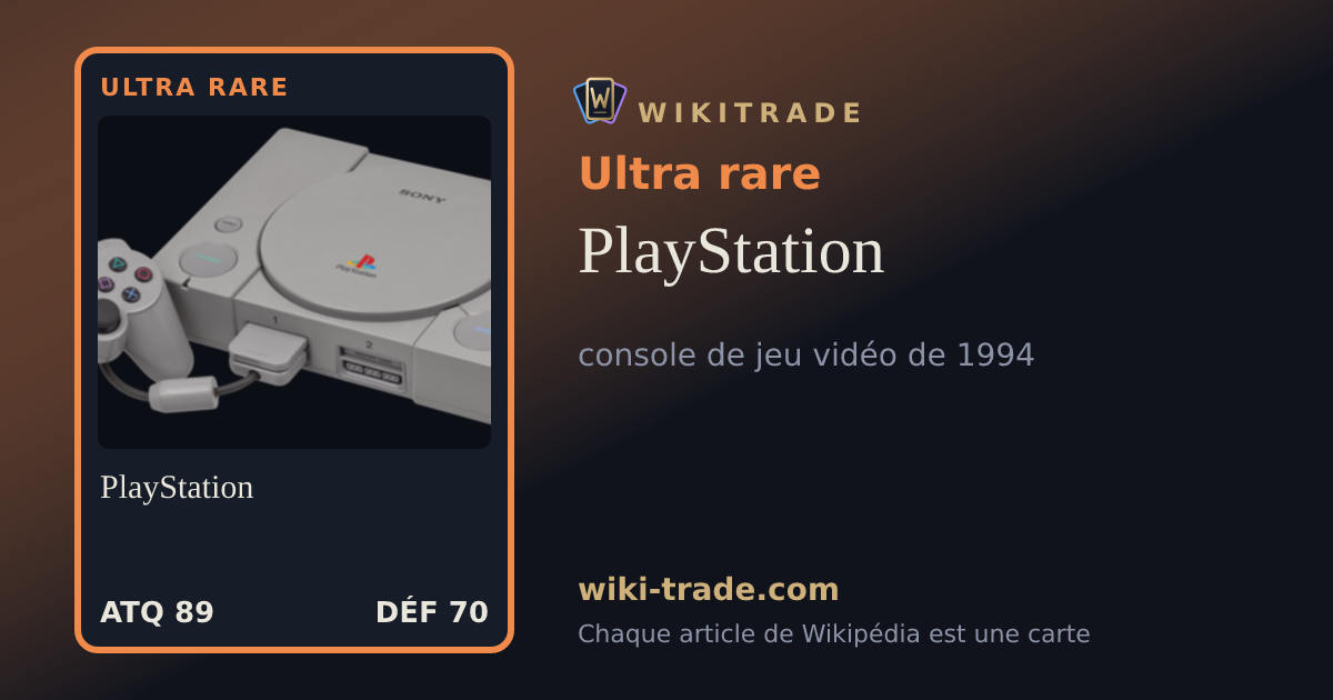 PlayStation — carte Ultra rare