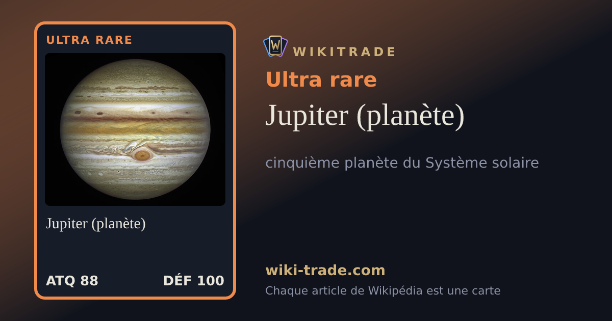 Jupiter (planète) — carte Ultra rare