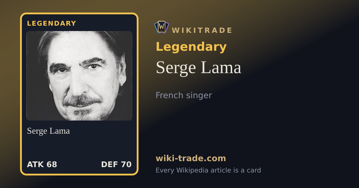 Serge Lama — Legendary card