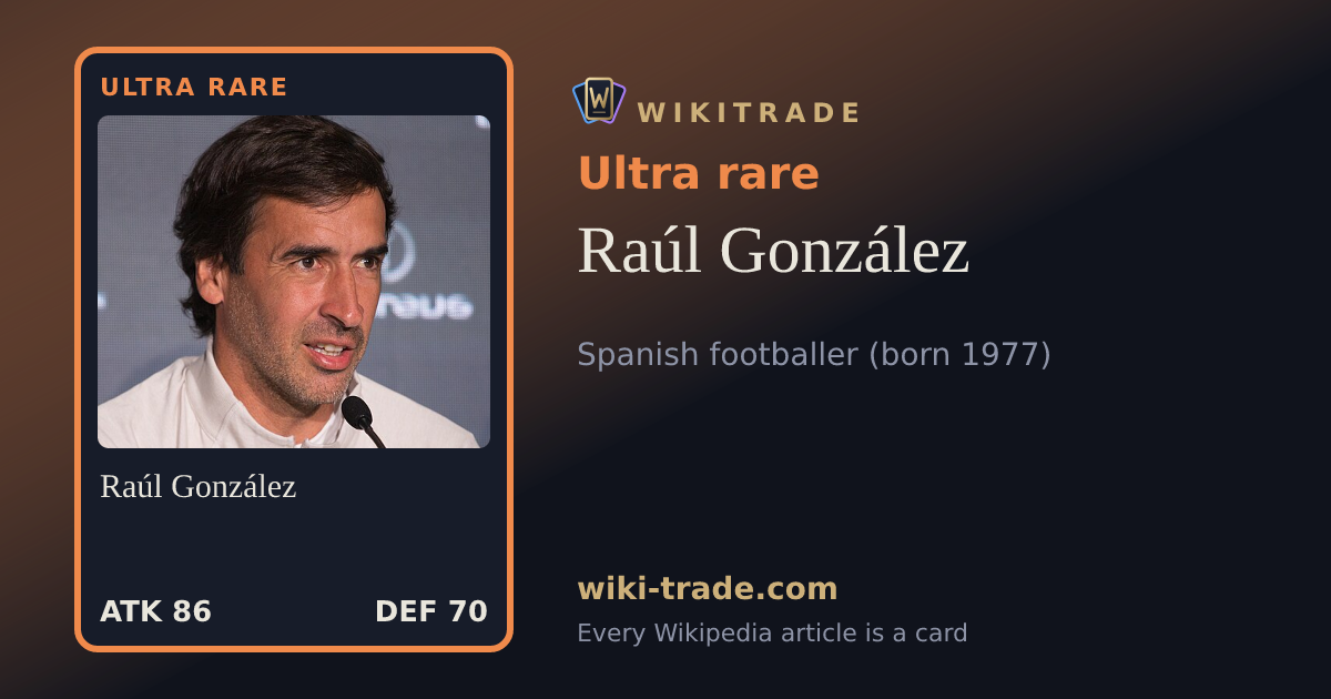 Raúl González — Ultra rare card