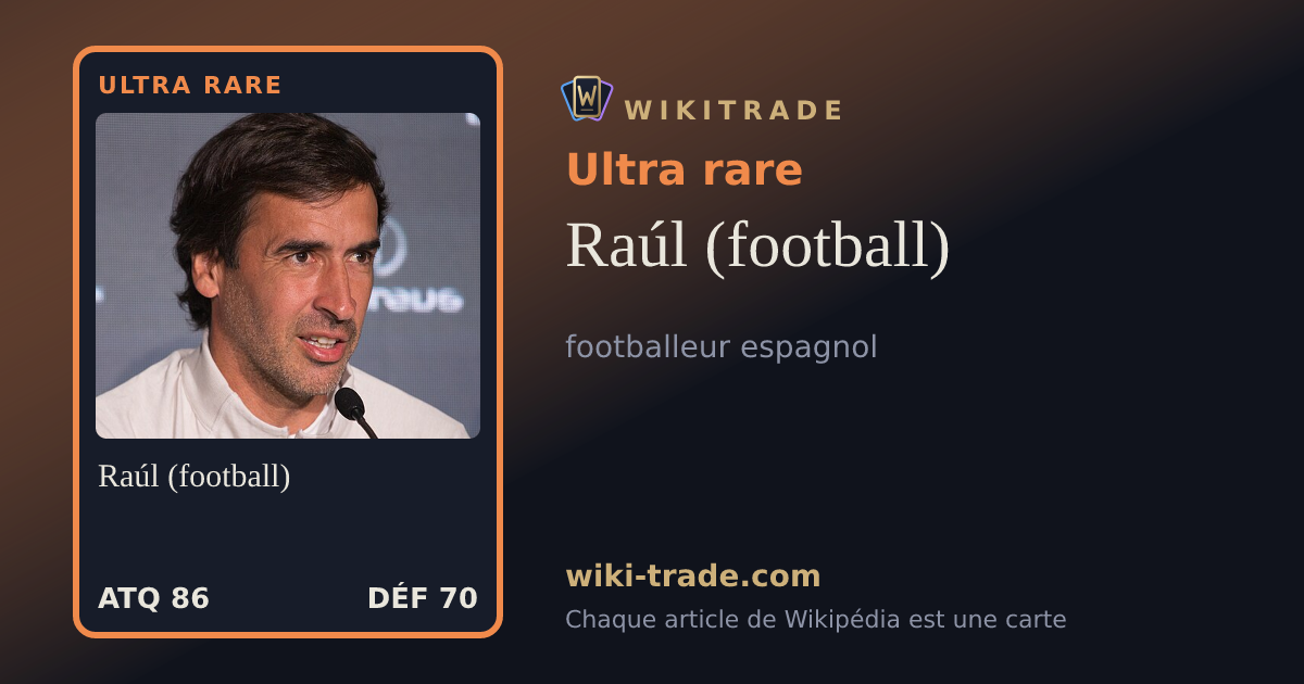 Raúl (football) — carte Ultra rare