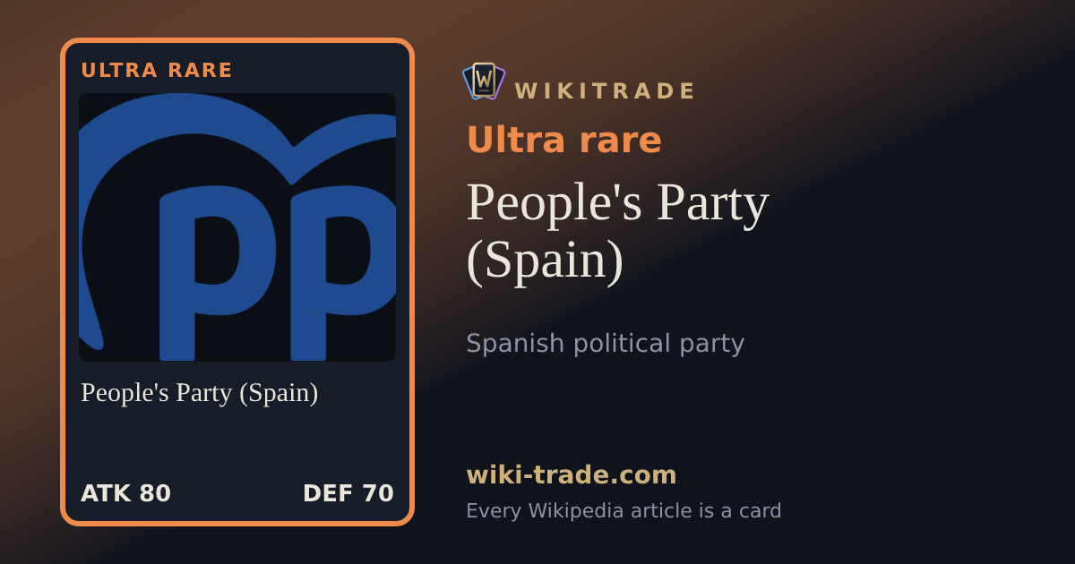 People's Party (Spain) — Ultra rare card