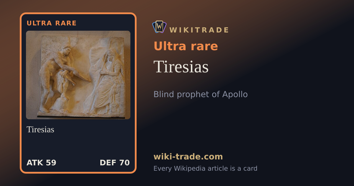 Tiresias — Ultra rare card