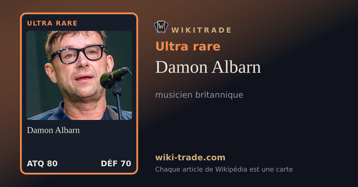 Damon Albarn — carte Ultra rare