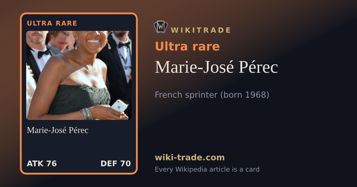 Marie-José Pérec — Ultra rare card