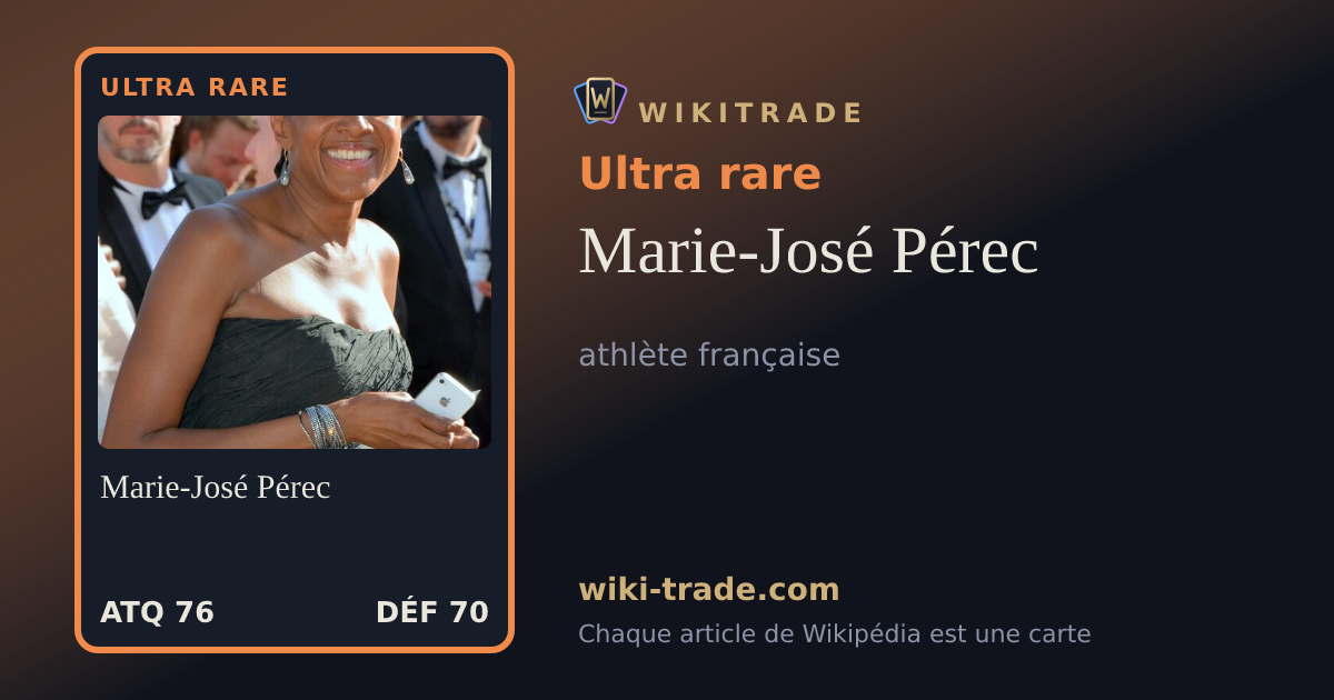 Marie-José Pérec — carte Ultra rare
