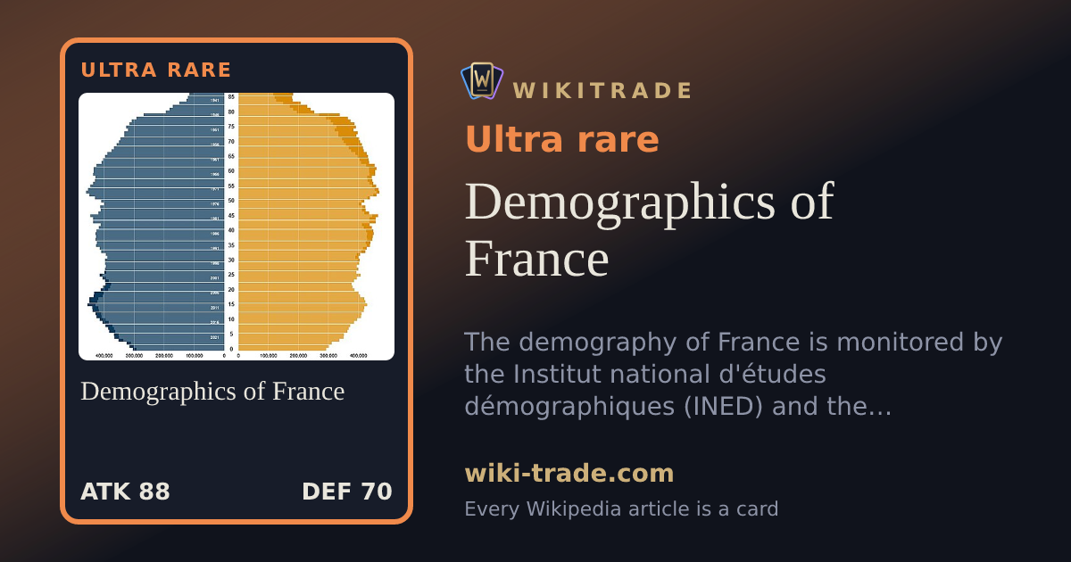 Demographics of France — Ultra rare card