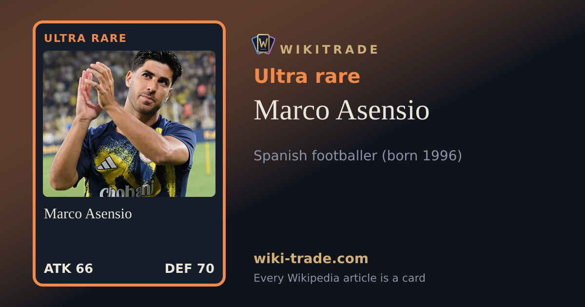Marco Asensio — Ultra rare card