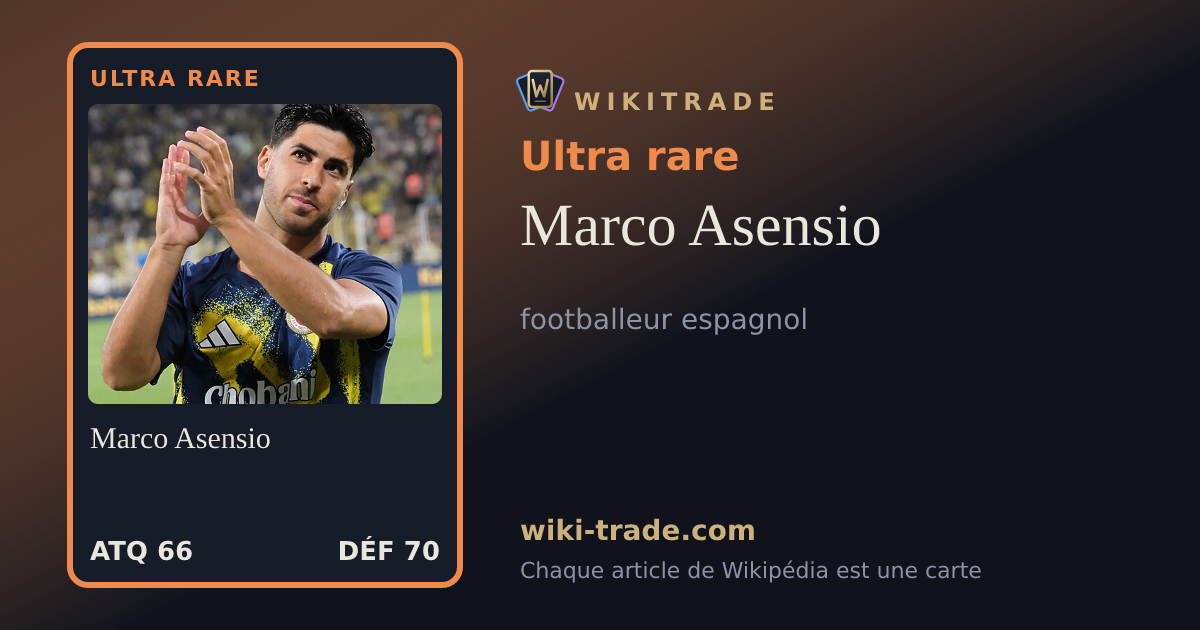 Marco Asensio — carte Ultra rare