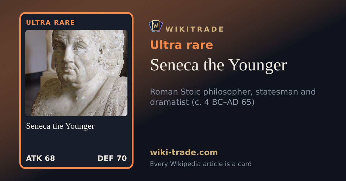 Seneca the Younger — Ultra rare card
