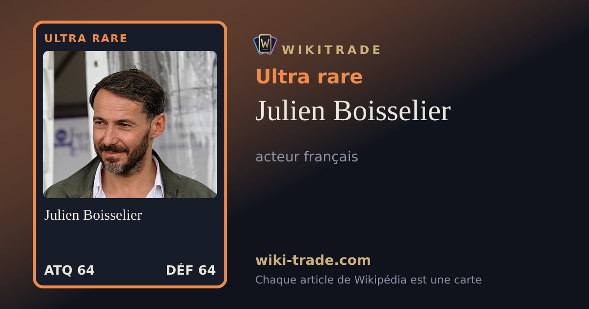 Julien Boisselier — carte Ultra rare