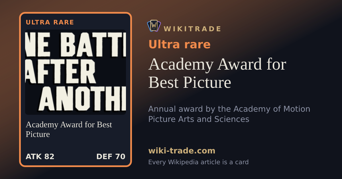 Academy Award for Best Picture — Ultra rare card