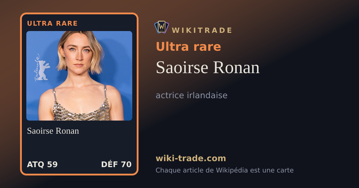 Saoirse Ronan — carte Ultra rare
