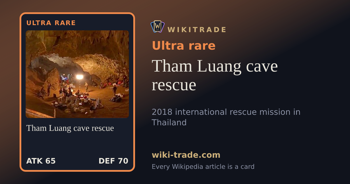Tham Luang cave rescue — Ultra rare card
