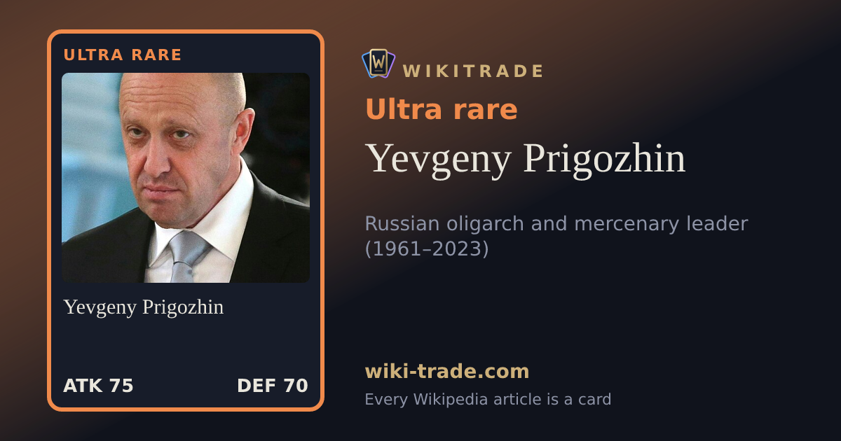 Yevgeny Prigozhin — Ultra rare card