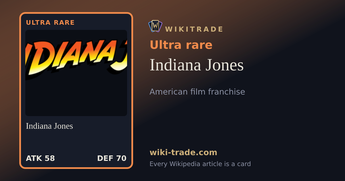 Indiana Jones — Ultra rare card