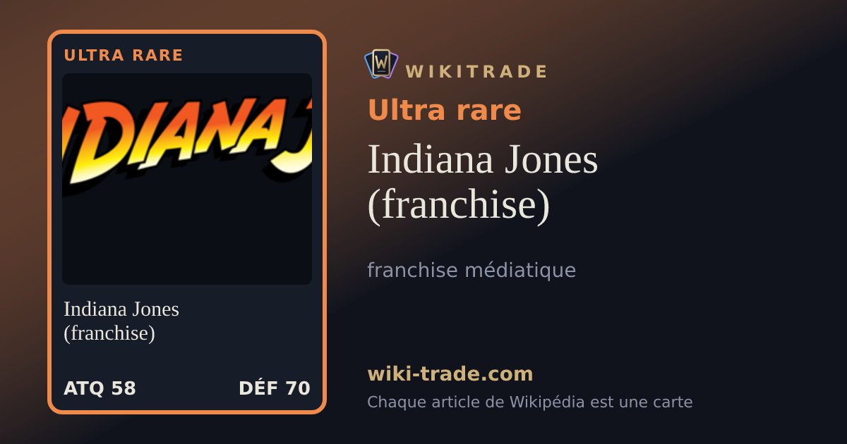 Indiana Jones (franchise) — carte Ultra rare