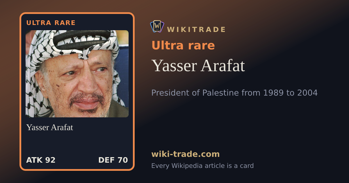 Yasser Arafat — Ultra rare card
