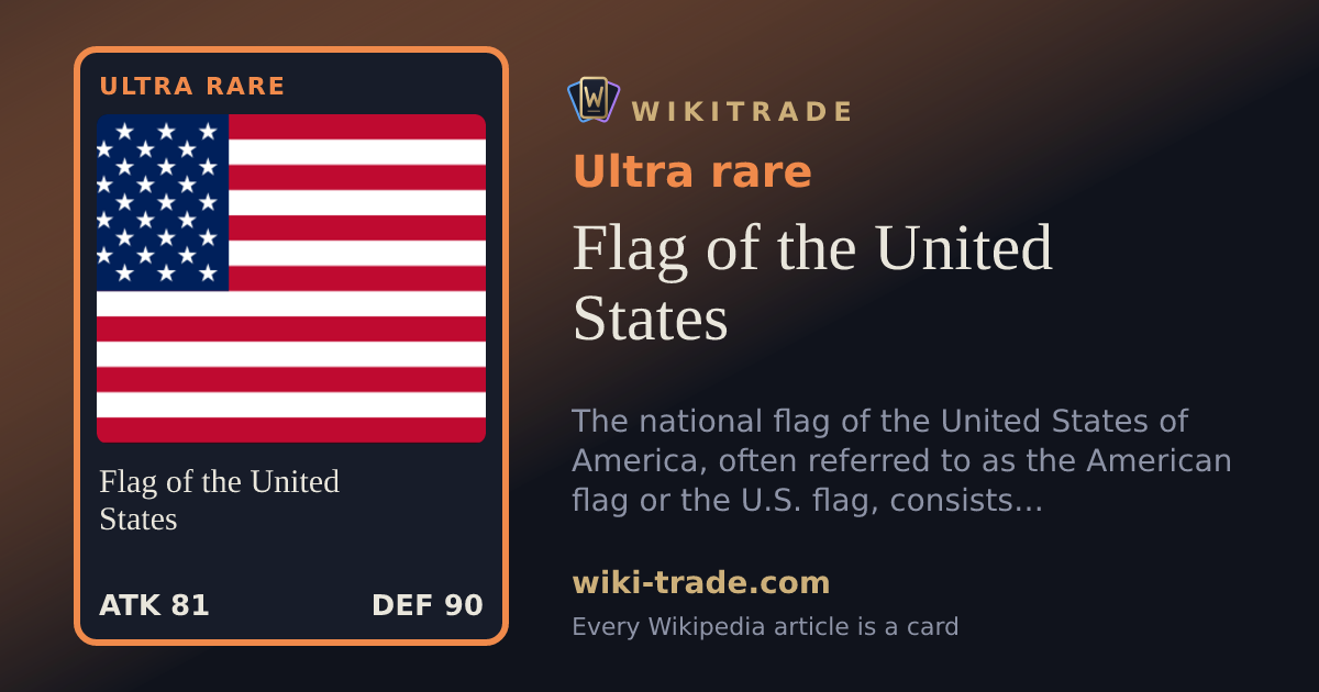 Flag of the United States — Ultra rare card