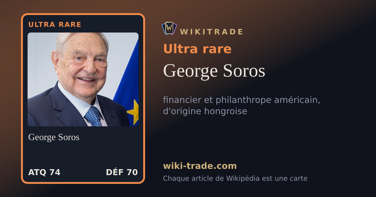 George Soros — carte Ultra rare