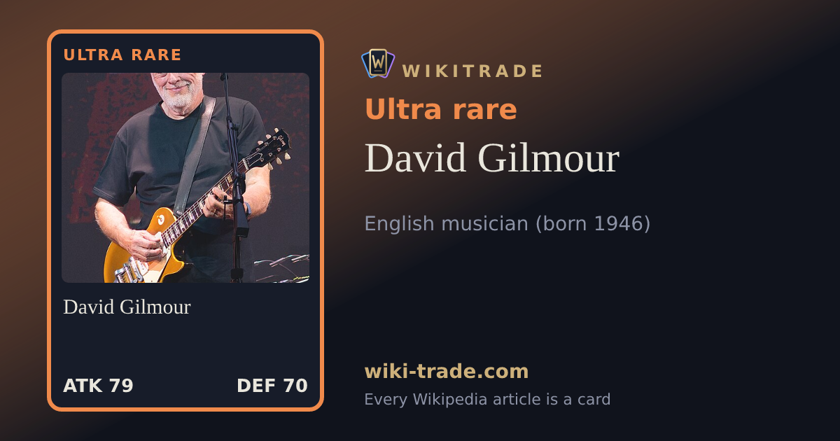 David Gilmour — Ultra rare card