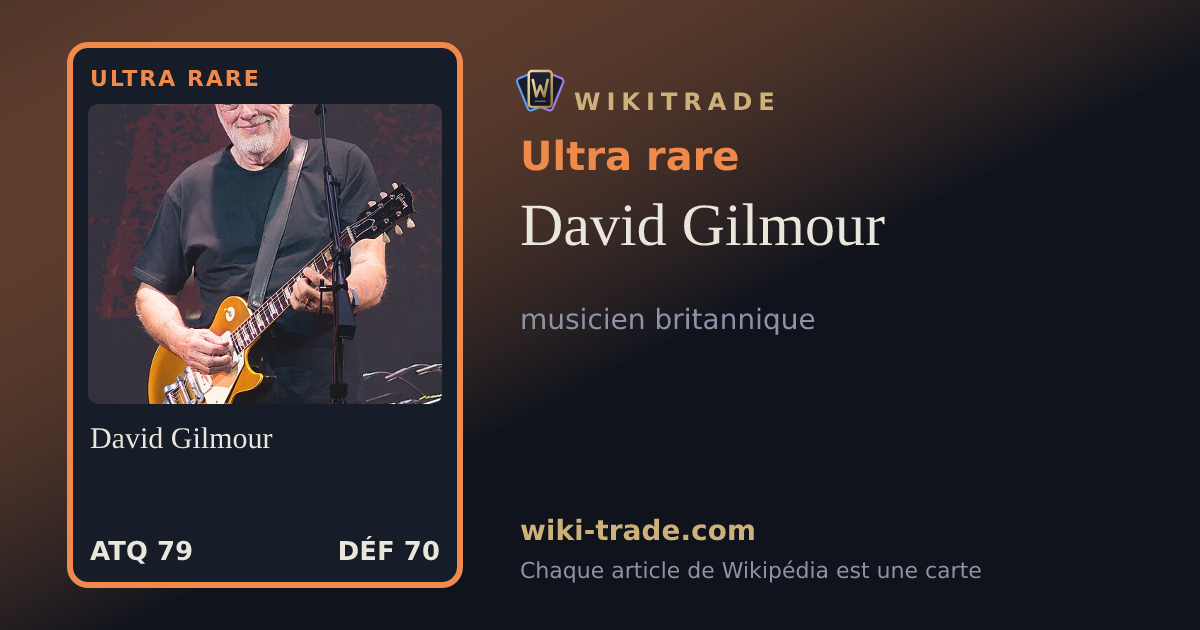 David Gilmour — carte Ultra rare