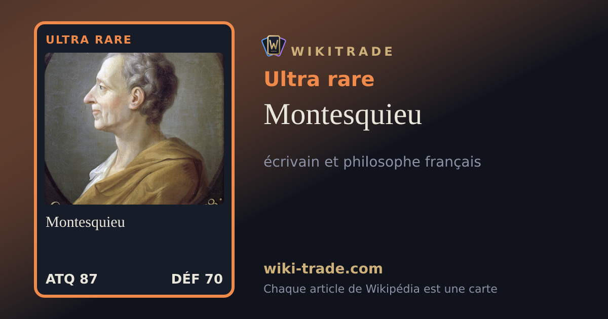 Montesquieu — carte Ultra rare