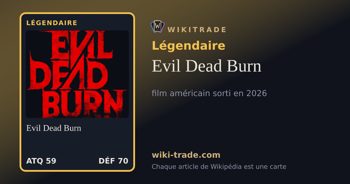Evil Dead Burn — carte Légendaire