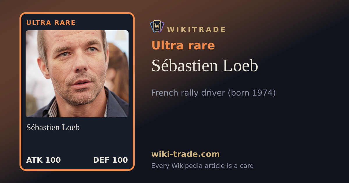Sébastien Loeb — Ultra rare card