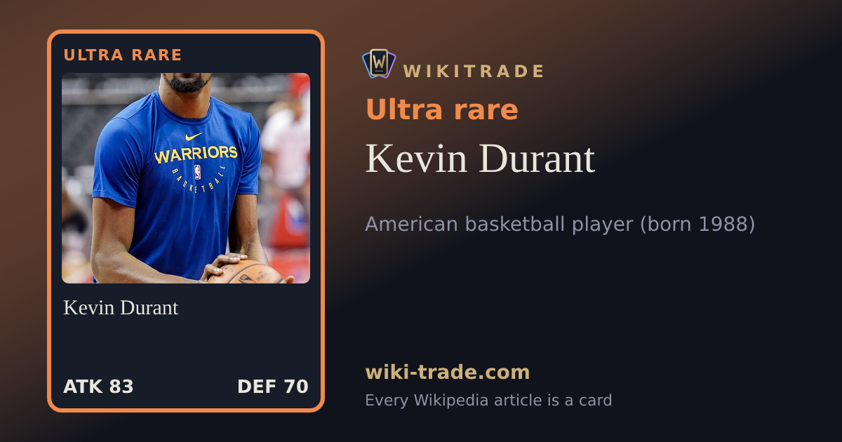 Kevin Durant — Ultra rare card