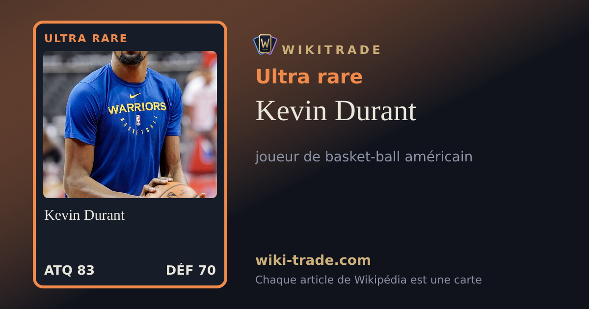Kevin Durant — carte Ultra rare