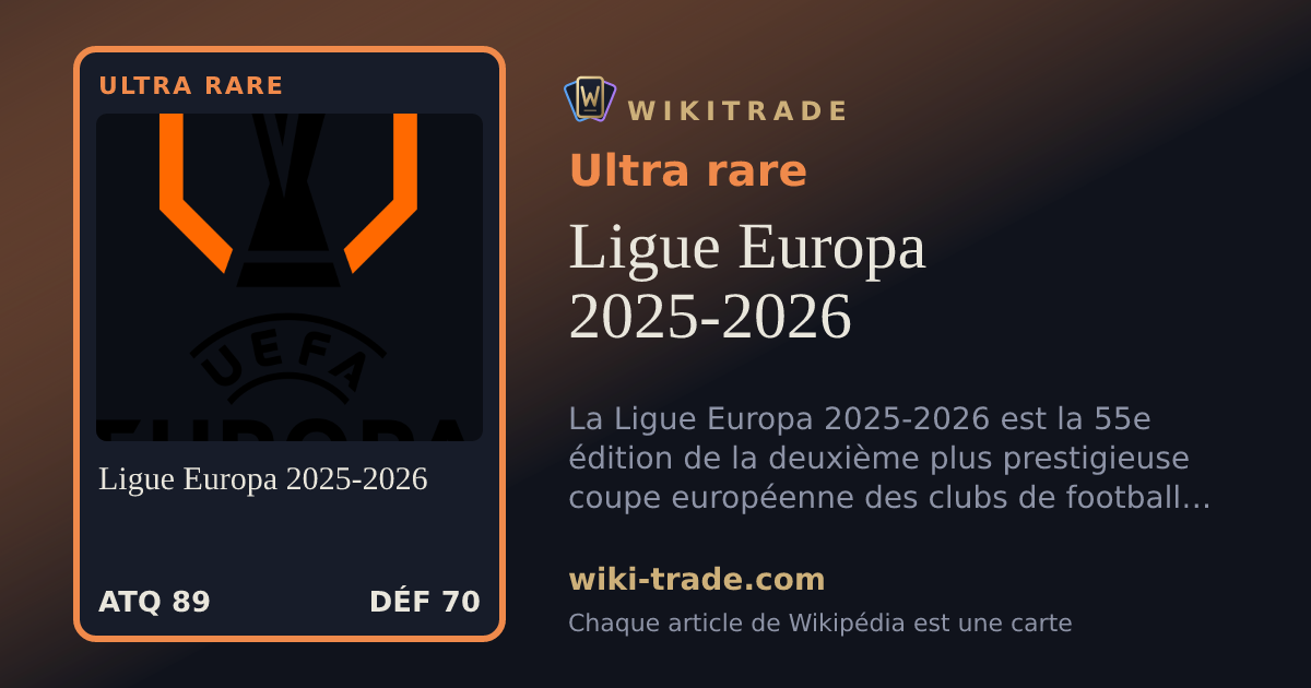 Ligue Europa 2025-2026 — carte Ultra rare