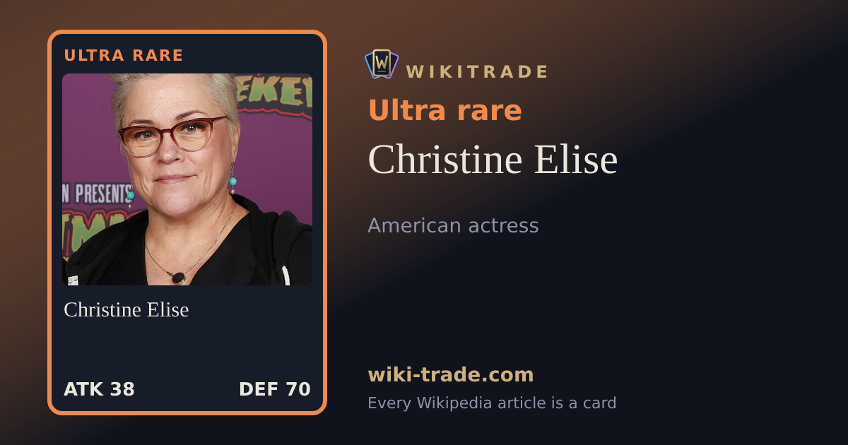 Christine Elise — Ultra rare card