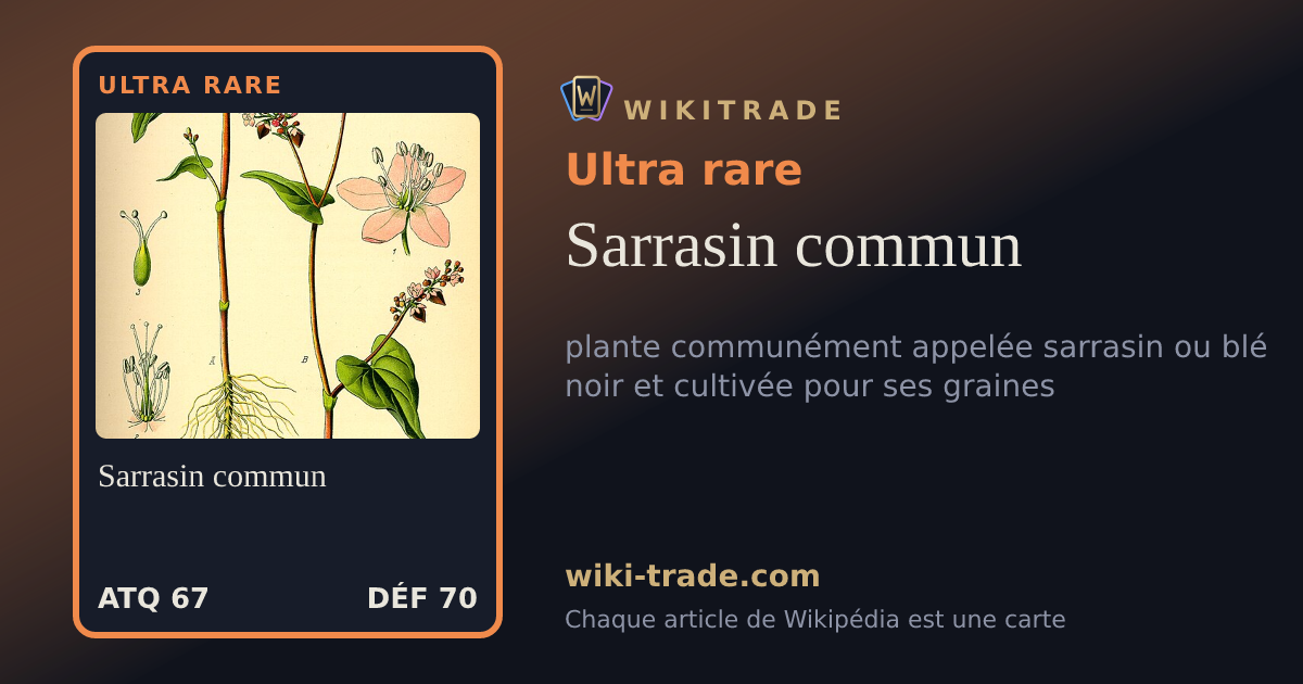 Sarrasin commun — carte Ultra rare